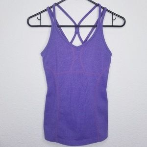 ATHLETA Tank Empowerment Top Racer Heather Purple